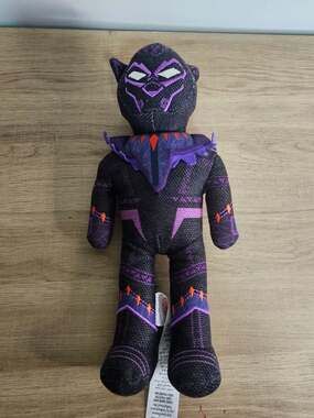 Black Panther Wakanda Plush Sculptured Costume Embroidered Marvel Disney 12"